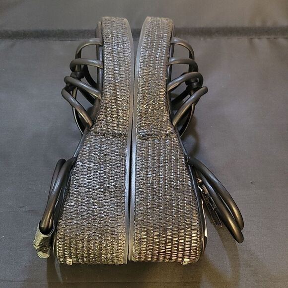 BRAND NEW DKNY CYRILLA ESPADRILLE WEDGE SANDAL - Picture 9 of 14